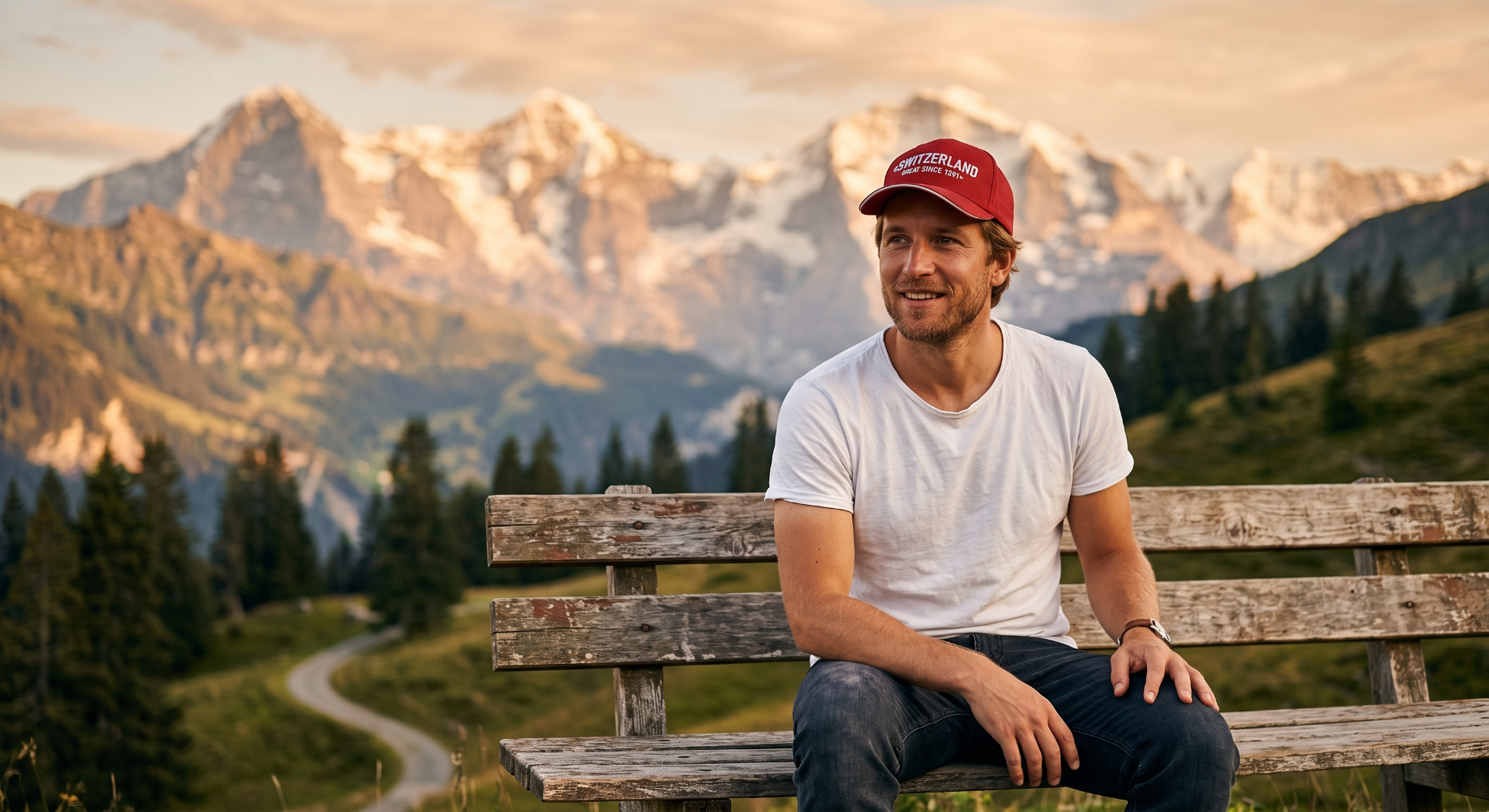 Cap vor Alpen