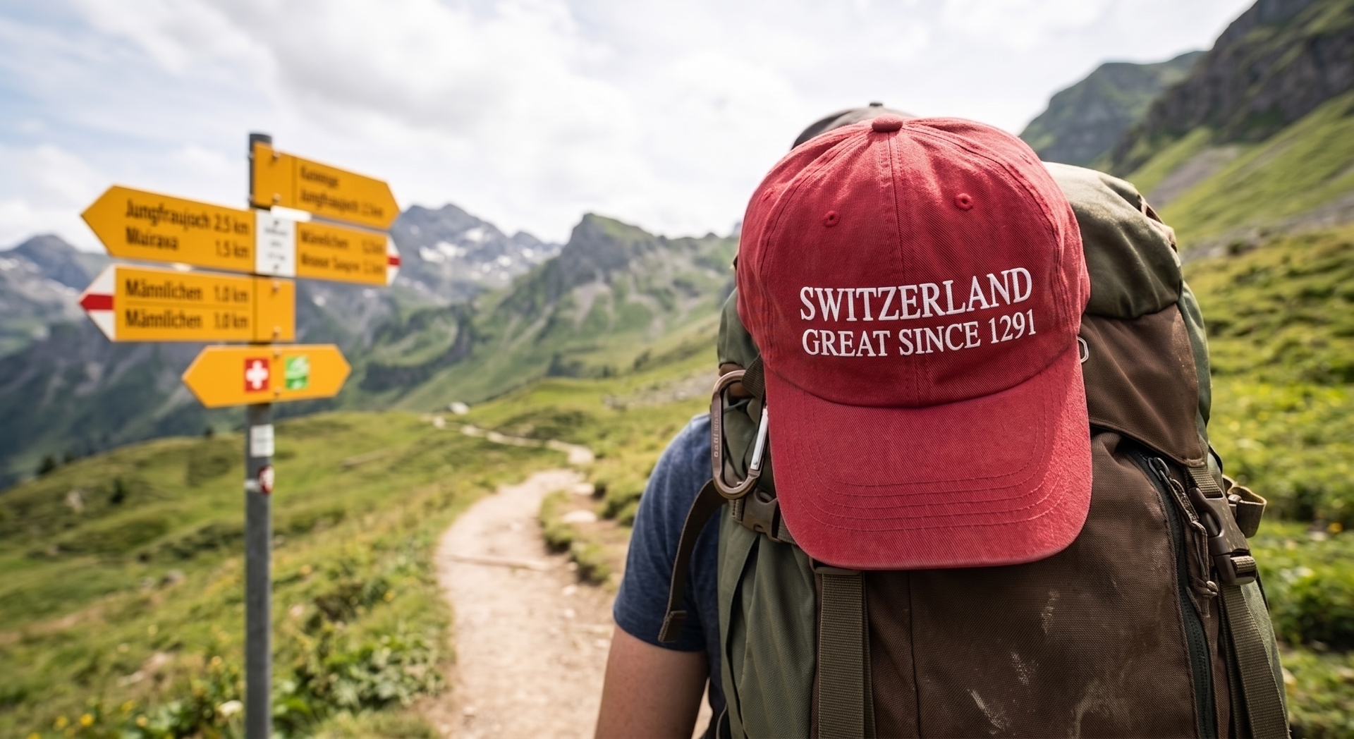 Cap auf Wanderung